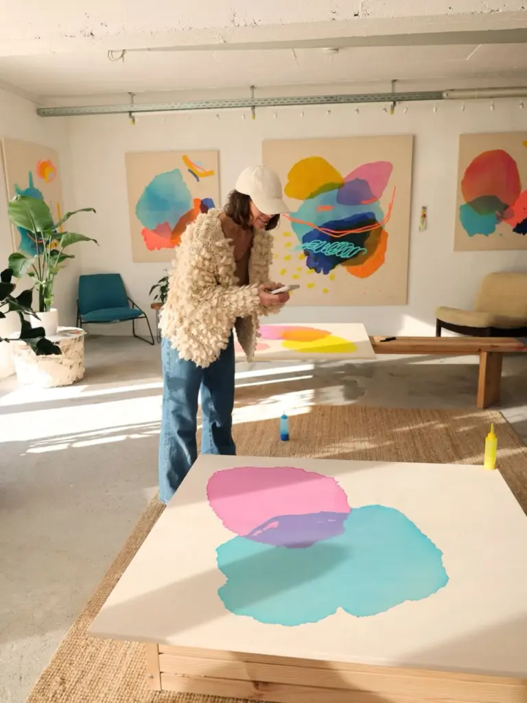 Abstrakte Kunst auf Leinwand, erschaffen in Köln von Anna Kalinitschenko 3 5c6096a05271cf419445468ede72a824