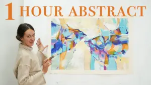 Abstract Painting in Under 1 Hour (Real-Time Tutorial + My Exact Process)