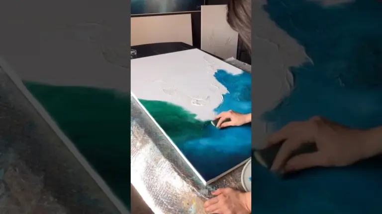 Abstract Painting with Sponge |  #art #acrylicpainting #textureart #abstractart #artprocess