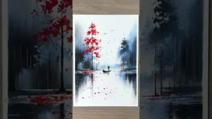 Abstract autumn scenery #oilpastels #oilpastelscenery #painting