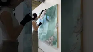 Come make a painting with me 🤍 #artist #art #contemporaryart