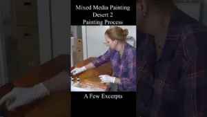 Desert 2 - Mixed Media Painting / Painting Process #art #contemporaryart #painting