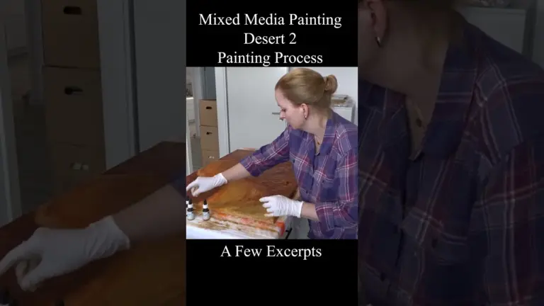 Desert 2 - Mixed Media Painting / Painting Process #art #contemporaryart #painting