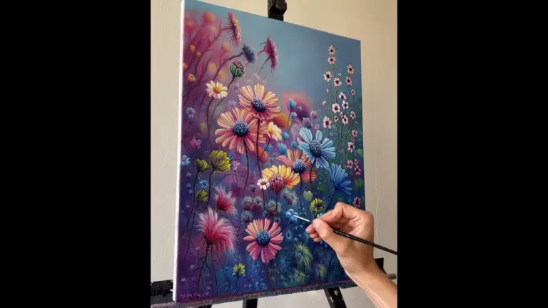 “Field of Joy” (14” x 18” acrylic on canvas)