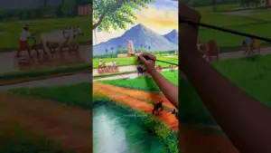 Golden memories | commission work| Acrylic painting #navaneethgopalan #painting  #memories