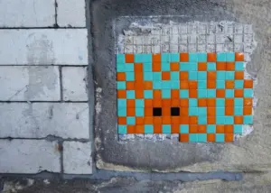 Invader Street Art Mosaic, Newcastle upon Tyne