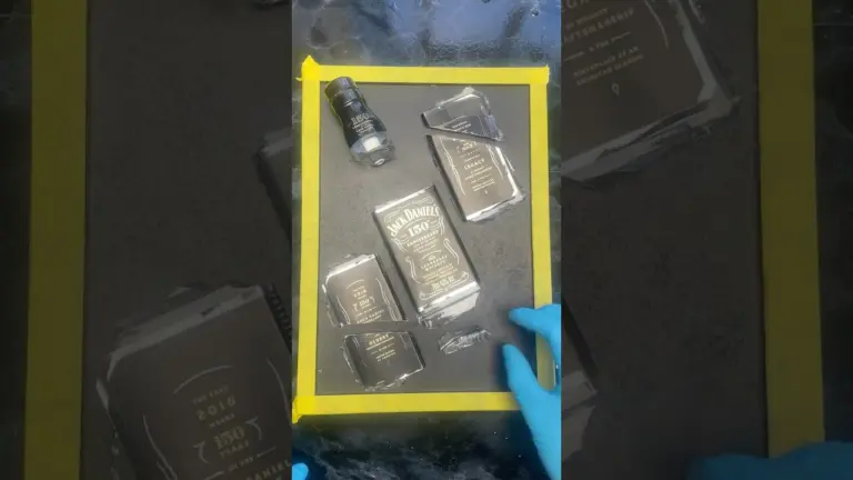 Jack Daniel’s 150th Anniversary Broken Bottle Art | Luxury Epoxy Wall Art Reveal