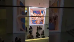 !!! Oddly satisfying digital art by Refik Anatolia at the MoMa in NYC!!! #contemporaryart