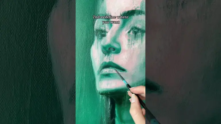 Process + Reveal of this celestial portrait.  #art #painting #artist #portrait #oilpainting