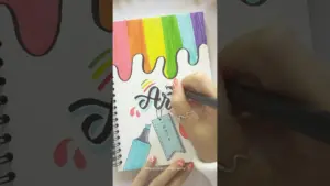 Stunning Front Page Idea: Art 🌈 #shorts #nhuandaocalligraphy #frontpage