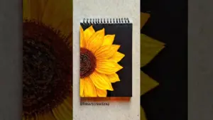 Sunflower painting acrylic 😱🌻 #shorts #painting #flowers #shortsvideo #canvaspainting #drawing #art