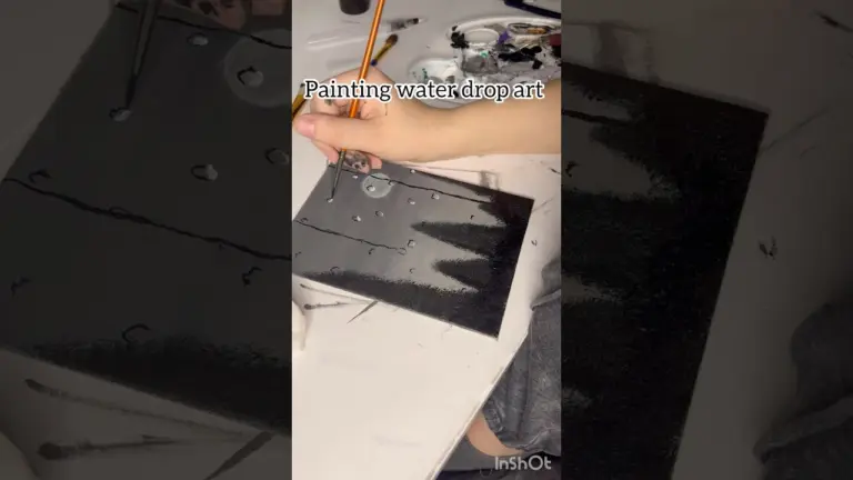 Water drop art! #art #painting #style #shorts