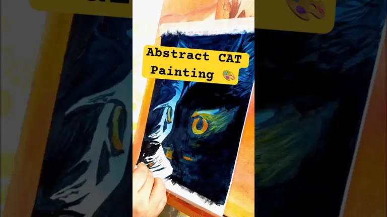 Abstract cat Painting... 🎨  #artwork #art #artist #drawing #instagram