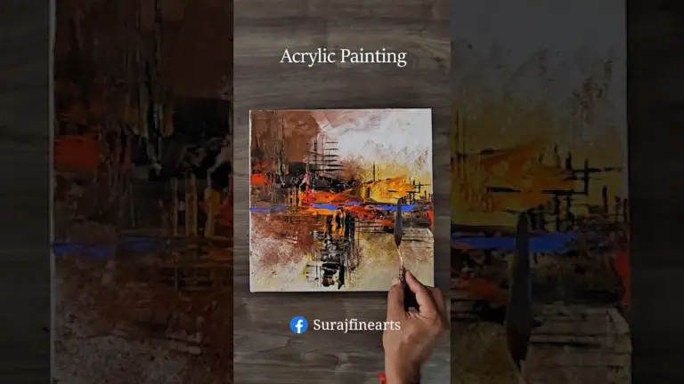 Acrylic Abstract Painting #acrylicpainting #abstractpainting #shorts 1 Acrylic Abstract Painting #acrylicpainting #abstractpainting #shorts