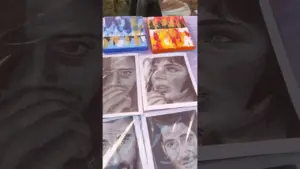Art Exhibition #art #artist #shorts #drawing #portrait #painting #realistic #artwork #exhibition