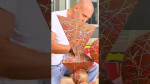 Contemporary art shaped through sculpture and art and engineering. Credit: @CesareCatania #art