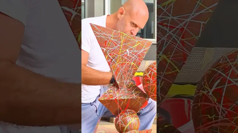 Contemporary art shaped through sculpture and art and engineering. Credit: @CesareCatania #art
