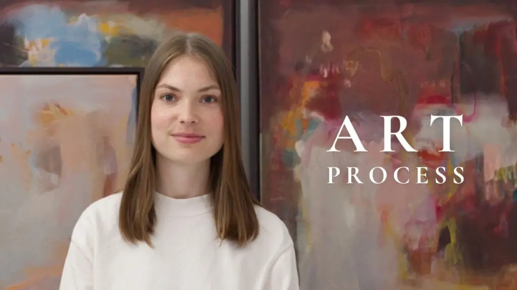 How a professional abstract artist ACTUALLY creates paintings