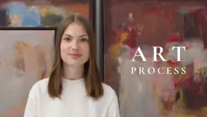 How a professional abstract artist ACTUALLY creates paintings