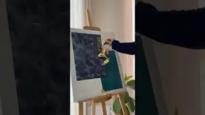 How to paint Arabic calligraphy background painting tutorial | Abstract art #art #shorts #artshorts