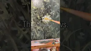The palette vs. the result