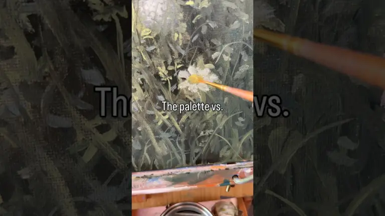 The palette vs. the result 1 The palette vs. the result