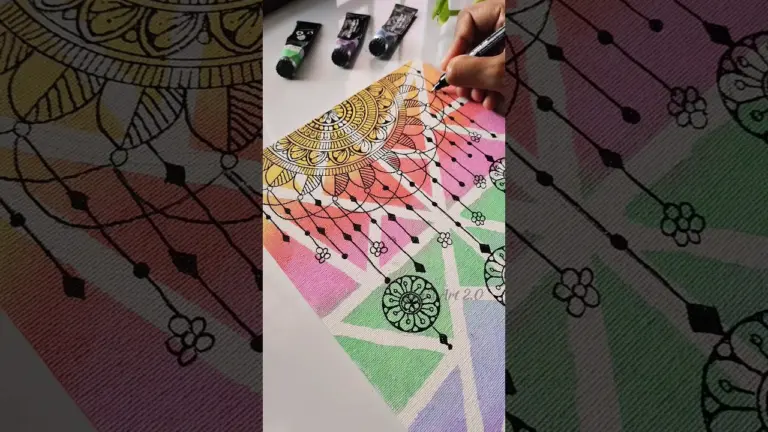 Try this!😮 Creative canvas painting ideas💡#art #bohoart #shortsvideo #abstractart #mandala #canvas 1 Try this!😮 Creative canvas painting ideas💡#art #bohoart #shortsvideo #abstractart #mandala #canvas