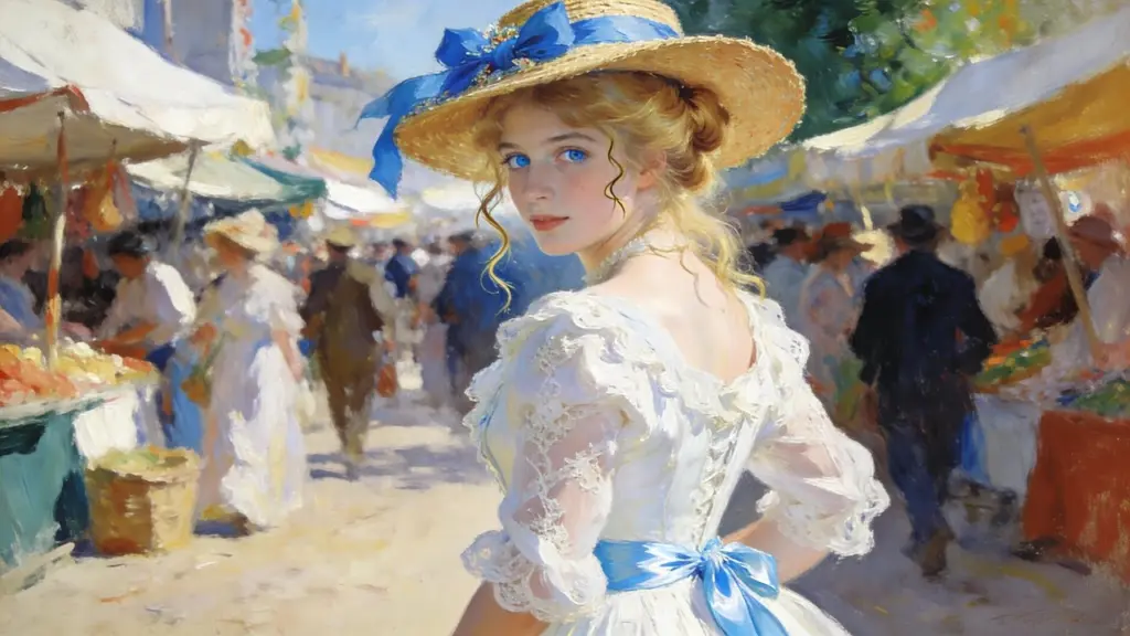 Visual Poems | Renoir | Stepping into the World of "Gathering Flowers"