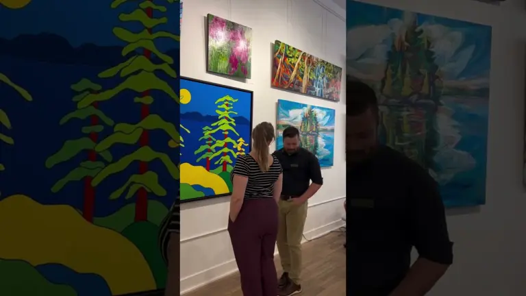 When You Just Want To Talk About Art!  At my gallery Crown & Press my staff is amazing!  #artgallery