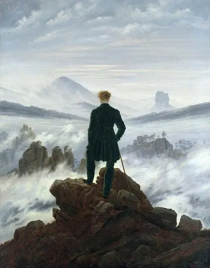 'Der Wanderer über dem Nebelmeer, Caspar David Friedrich' aus der Kollektion Alte Meister 8 d88d7994508be9e184623d73d7673c82