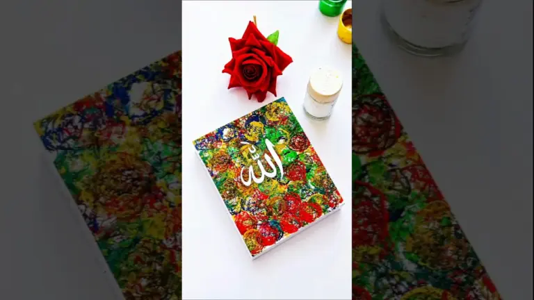 Allahu Malik Allah calligraphy | Abstract art with painting #allah #abstractart #painting #shorts 1 Allahu Malik Allah calligraphy | Abstract art with painting #allah #abstractart #painting #shorts