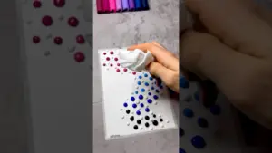 Creating Abstract Art Using Only a Napkin! 🤯🧻 Would you try this technique? 👀