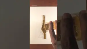 Easy Painting Idea | Spill Art Painting Idea | Easy Painting | Babydoll #art #painting #shorts