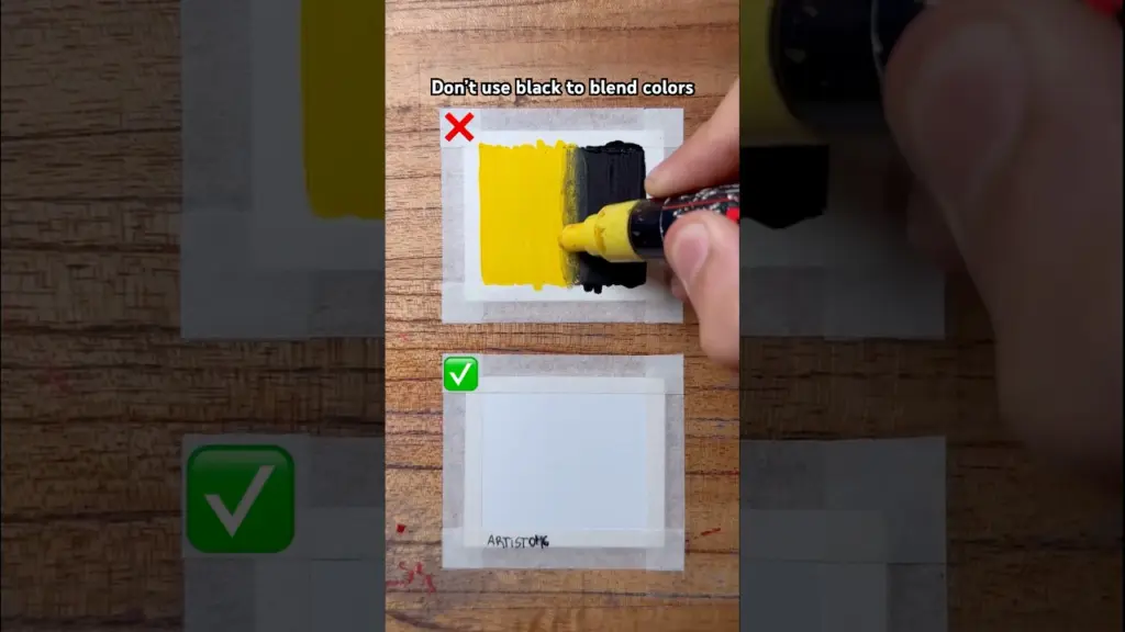 How to Blend Colors with Paint Markers! 🎨✨🤔 #art #hacks #tutorial