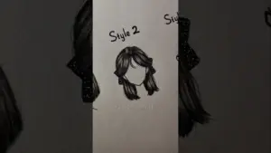 How to draw short hair in different styles ✨️ #drawing #art #sketch #howtodraw #shorts