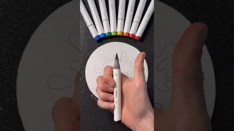 Let's Create a Satisfying Spot with Ohuhu’s Alcohol Markers! 🎨✨🤩 #ohuhu #art #shortsart