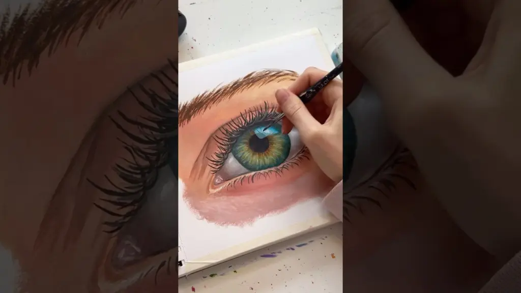 Painting an eye with acrylic paints! Full tutorial available 🎨 #art #arttutorial #painting 3 Painting an eye with acrylic paints! Full tutorial available 🎨 #art #arttutorial #painting