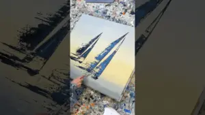 Painting sailboats and the wind #sailingart #paintingvideo #femaleartist