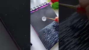 ഒരു EffortLESS painting🌚#art #painting #nature #moon #sky #shorts #shorts #yt #ytshorts #shorts