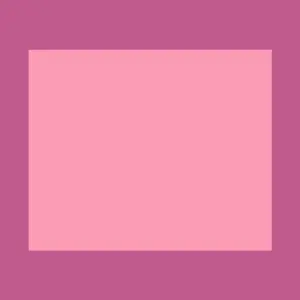 A very saturated, light rose rectangle — very wide and rather high — on an unsaturated rose background